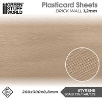 Plasticard Styrene Brick Wall 1.2mm