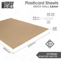 Plasticard Styrene Brick Wall 1.2mm