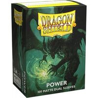 Dragon Shield Matte Dual Sleeves Metallic Green - Power (100)