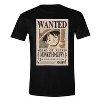 One Piece T-Shirt Luffy Wanted (Size L)