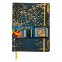 Hard Cover Notebook Middle Earth Map