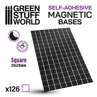 Magnetic Precut Sizes - Adhesive Squares 20X20MM