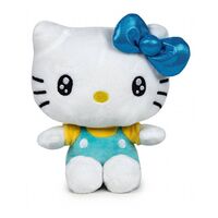 Hello Kitty Plush Figure 16cm Teal 50th Ann.