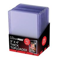 Toploader - 3"X4" Action Packed 55pt Toploader (25)