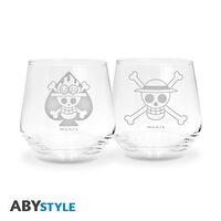 One Piece 2 Glass Set Luffy & Ace