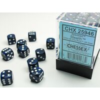 Speckled Dice Block 12mm D6 - Stealth (36 Dice)
