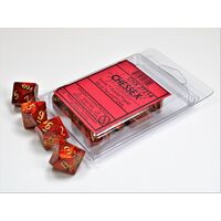 Scarab Scarlet/Gold Set of Ten D10s