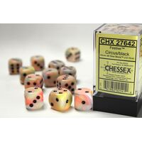 Festive Circus w/Black 12mm D6 (12)
