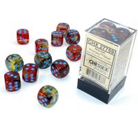 Nebula Primary/Blue Luminary 16mm d6 Dice Block (12)