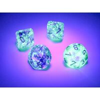 Nebula Oceanic/Gold Luminary set of Ten d10s