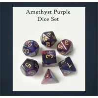 Drawlab Amethyst Purple Dice Set