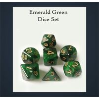 Drawlab Emerald Green Dice Set