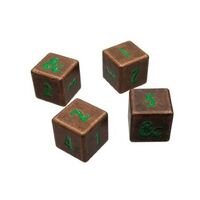 Heavy Metal Fall 21 Copper and Green Dice Set - UP
