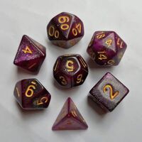 Drawlab Rhodonite Pink Dice Set