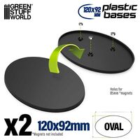 Plastic Oval Base 120x92mm (2)