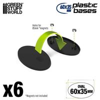 Plastic Oval Base 60x35mm (6)