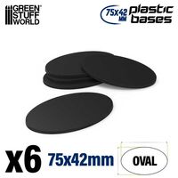 Plastic Oval Base 75x42mm (6)