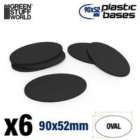 Plastic Oval Base 90x52mm (6)