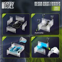 Resin Cast Frames 80x150mm with Clips