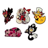 Hazbin Hotel Enamel Pins Set 5cm (6)