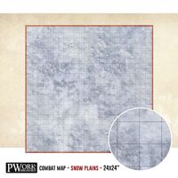 Snow Plain Combat Map PVC 24"x24"