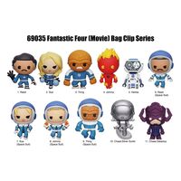 Fantastic Four 3D PVC Bag Clips Movie Display