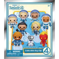 Fantastic Four 3D PVC Bag Clips Movie Display