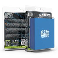 Flexible Sand Pads 100x80mm - 5mm - Grit #1200 Turquoise (5)