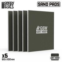 Rigid Sand Pads 100x80mm - 5mm - Grit #800 (5)