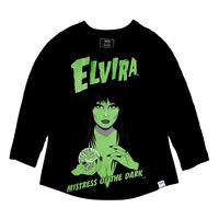 Elivira by Loungefly Tee T-Shirt Unisex Shirred Raglan