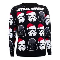 Star Wars Sweatshirt Christmas Jumper Darth Vader / Stormtrooper XL