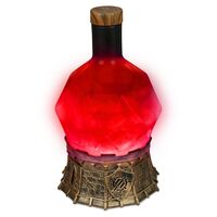 Sorcerer's Potion Light with Swirling Mystical Brew (Red)