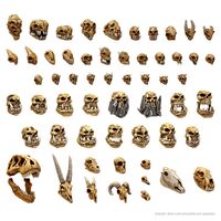 3D Printed - Skulls & bones - Battlefield Skulls - Creatures
