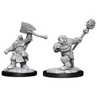 Dwarf Fighter & Dwarf Cleric - MTG Unpainted