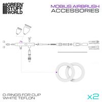 Teflon O-Rings for Mobius Gravity Fluid Airbrush Cup