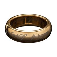 Lord of the Rings the One Ring Tungsten (GOLD PLATED) SIZE 10