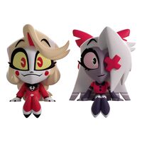 Charlie & Vaggie Monitor Buddies Vinyl Figures - Hazbin Hotel