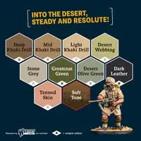 Historical: WWII British 8th Army Paint Set