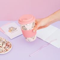 Pusheen Ceramic Mug with Lid 400 ml