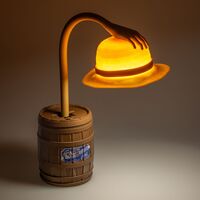One Piece Posable Desk Light Straw Hat 28 cm