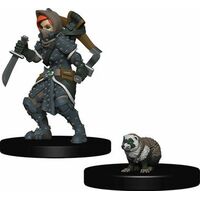 Girl Rogue & Badger Painted Miniatures