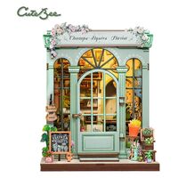 Miniature House Model Kit Champs-Elysees Florist 18 x 16 cm