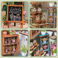 Miniature House Model Kit Champs-Elysees Florist 18 x 16 cm