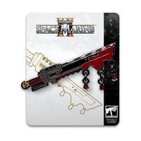 Space Marine 2 Pin Badge Chainsword 5cm