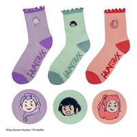 KPop Demon Hunters Socks Set of 3 HUNTR/X