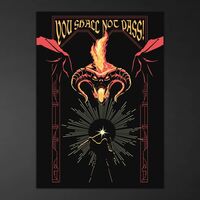 The Lord of the Rings Luminescent Poster Balrog 50 x 70 cm