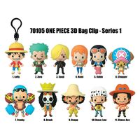 One Piece 3D PVC Bag Clip Series 1
