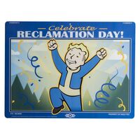 Fallout Metal Sign Reclamation Day