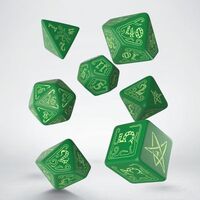 CALL OF CTHULHU BLACK & GLOW DICE SET
