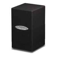 Black Satin Tower Deck Box